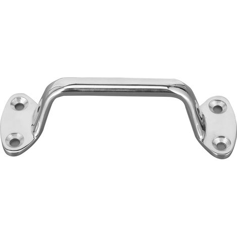 JSSEVN - 15cm Boat Handrail Handle, Stainless Steel Marine Door Support Bar, Wall Pull Shower Grab Bar, Nautical Grip, Polished Mirror (1/5)