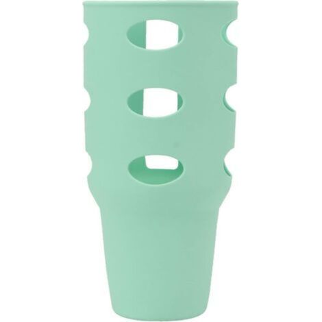 Convient Pour Couvercle De Tasse En Silicone, Tasse Thermos, Housse De Protection Complète Antidérapante, Résistante à L'usure, Tasse De Voiture, Couvercle De Tasse De Tyran De Glace(Vert) (1/5)