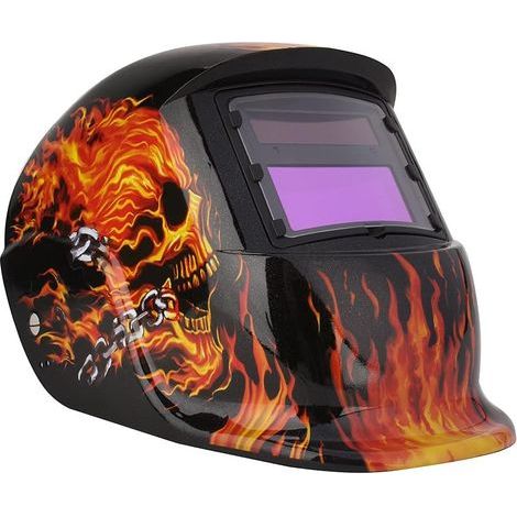 Casque de soudage, casque de soudage solaire, masque de soudage, casques de soudage automatiques, large champ de vision adapté aux applications MIG/MAG/TIG, casque de soudage à assombrissement automat (1/5)