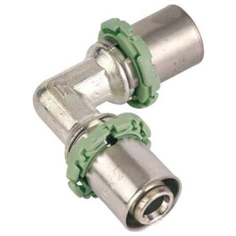 Pressfitting mit Visu Control für Metallverbundrohr, Winkel 90°, I/I, 26mm