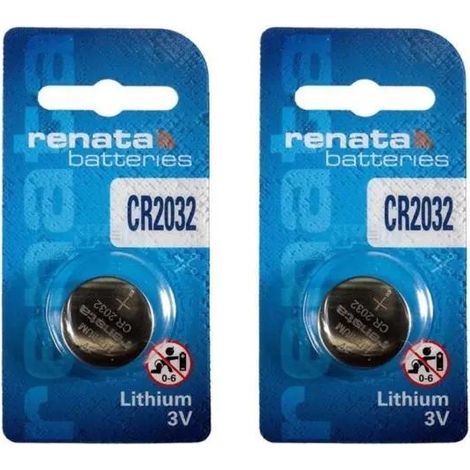 Pile bouton Renata Cr2032 3 volts 225 mAh lithium