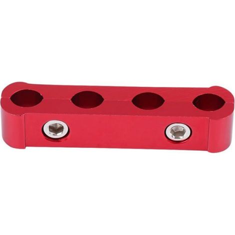 Separateur Fil Bougie - Alliage Aluminium - Pour Fils 8 mm 9 mm 10 mm - Rouge - 12 Pièces (1/5)