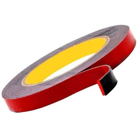 3M VHB Ruban Adhésif Double Face Extra Fort, Noir, Étanche, Résistance à haute température, pour intérieur & extérieur, 3m x 1.5cm (1/4)