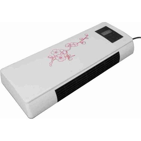 Chauffage d'appoint polyvalent, portable et silencieux, fixé au mur, avec télécommande, pour salle de bain ou chambre. (1/5)