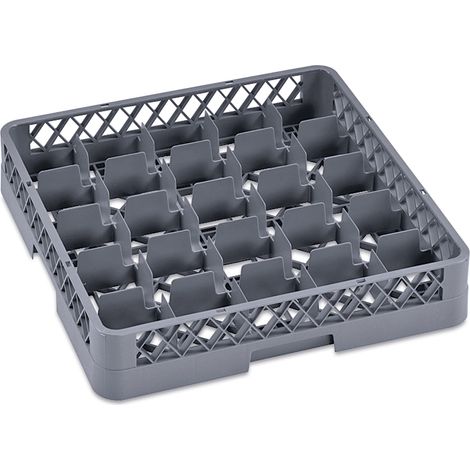 Panier à tasses 50 x 50 cm 25 compartiments polypropylène DISH RACK 98 - Was Germany