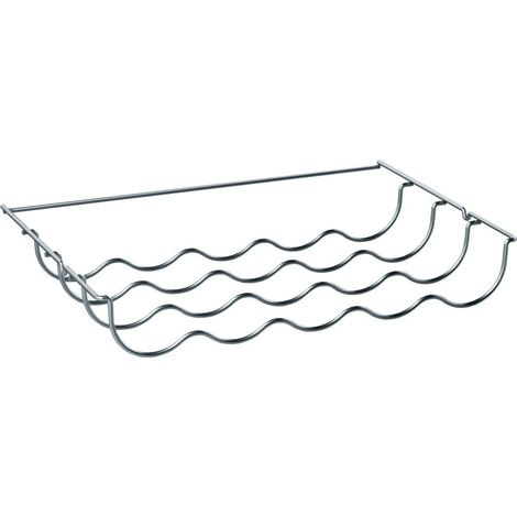 Étagère porte-bouteilles chromée 45x29x6 cm – Pièce détachée pour réfrigérateur – Métal argenté – Compatible avec réfrigérateurs Bosch (1/2)