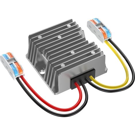 Transformateur DC 24V à 12V 10A 120W Transformateur Abaisseur avec Et Les Blocs de Câblage, Réducteur de Tension pour Chariot de Golf LED Système Solaire de Bateau de Véhicule à etc (1/5)