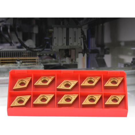 10 plaquettes de coupe en carbure CNC DCMT11T304-HM YBC251 DCMT32.51-HM pour tours (1/5)