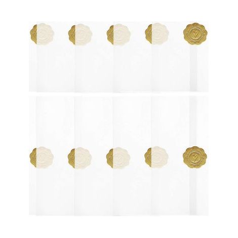 lot de cartes translucides, enveloppes multi-usages, enveloppes pour cartes de fête avec autocollants-18.00X12.90X0.10CM-White (1/4)