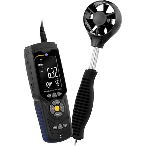 PCE Instruments PCE-AM 45 Anemometro 0.3 fino a 45 m/s con misura della temperatura (1/5)