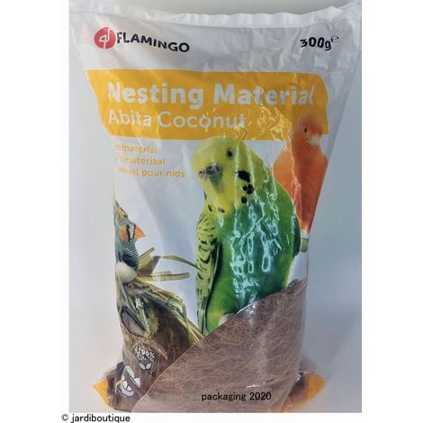 Fibre de coco 300 g, Matière pour nid, pour oiseaux - Flamingo (1/5)