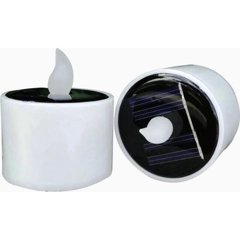 Bougie Led - Solaire - Étanche - Sans Flamme - Pour Intérieur Et Extérieur - Lot De 6 (1/5)