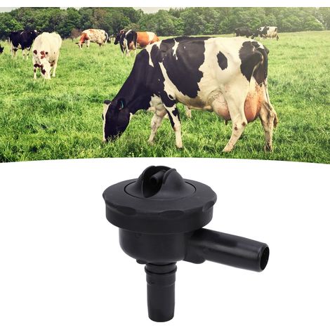 Válvula de bola para máquinas de ordeño – Válvula de cierre de aire PSU con caudalímetro, material PSU, tamaño 107 x 105 mm, color negro, 1 unidad (1/5)