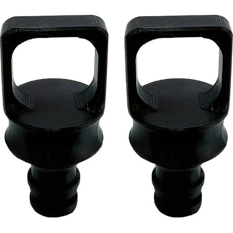 (noir) 2 bouchons anti-poussière à crochet pour raccord de tuyau d'arrosage Gardena, obturateurs de tuyau d'eau étanches pour l'hivernage et l'organisation du garage (1/5)