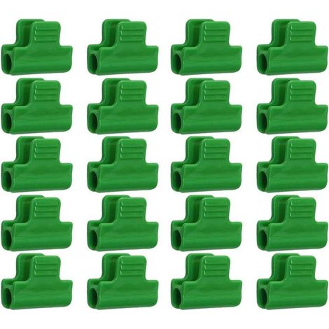 Lot de 20 Clips de Fixation pour Film de Serre, Plastique Laminé, Clips pour Abris Bannières, Cadres Et Couvertures de Rangée de 11 mm de Diamètre-Fei Yu