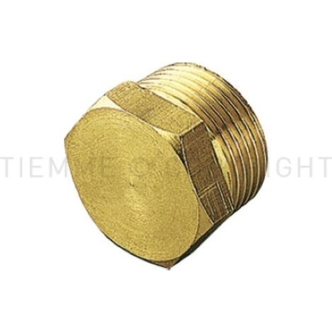 Tappo maschio per collettori 1/2 ottone cw602n uni iso 228 tiemme 1520042