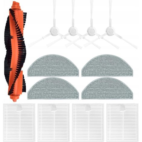 Kit de accesorios grande con cepillos, filtros y mopas para la aspiradora robot Xiaomi E10 E12. (1/5)