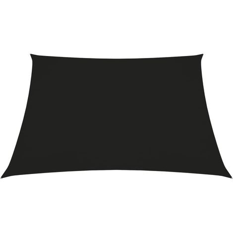Voile d'ombrage, Protection Solaire, pour Jardin Terrasse Extérieur, Tissu Oxford carré 6x6 m Noir OIB3017E (1/5)