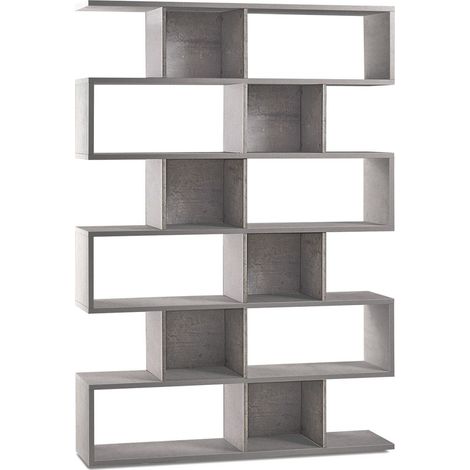 Libreria Modulare 150L x 38P x h215 – Finitura Cemento – Sarmog (1/4)