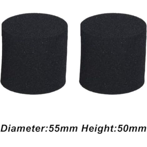 2 x Bouchons en mousse pour ports de haut-parleurs - Type à cellules ouvertes pour positionnement sur mur fermé (55 x 50 mm) (1/3)