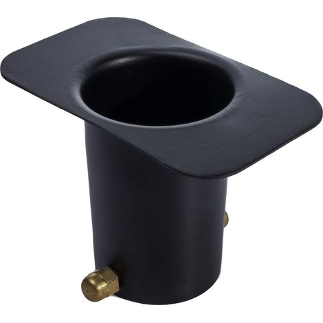 Elegantes cadenas de lluvia de aluminio con recubrimiento de polvo negro. (1/4)