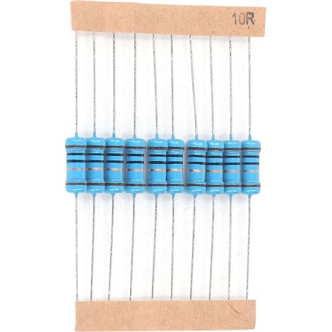 Kit de 860 résistances (86 valeurs différentes) : 1 ohm à 1 MΩ, 1 %, 1 W, à couche métallique. Assortiment. (1/5)
