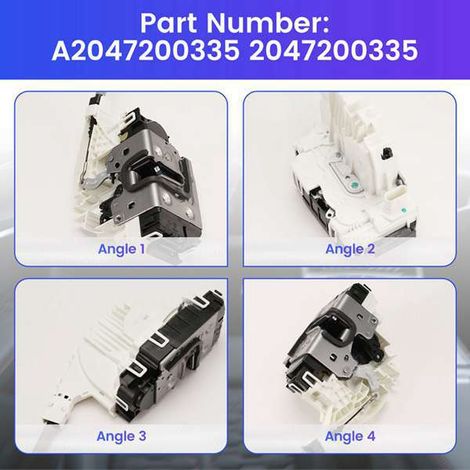 A2047200335 2047200335 Applicable to left-side door lock actuators of Mercedes-Benz C-Class and E-Class (2007-2016).