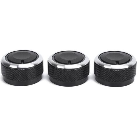 3-teiliges Set Klimaanlagenklappen, Temperaturregler, Kreuzungspunkte, Aluminiumlegierung + ABS-Material, zur Aufwertung Ihres Fahrzeugs (1/4)