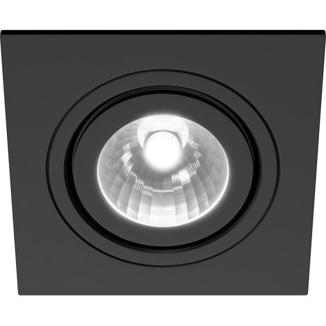 Colore Square Matt Black IP65 35W Tiltable Bathroom Downlight (1/3)
