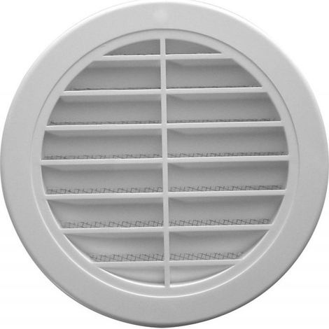 UPMANN Grille de ventilation ronde, DN 125 blanc - 66613