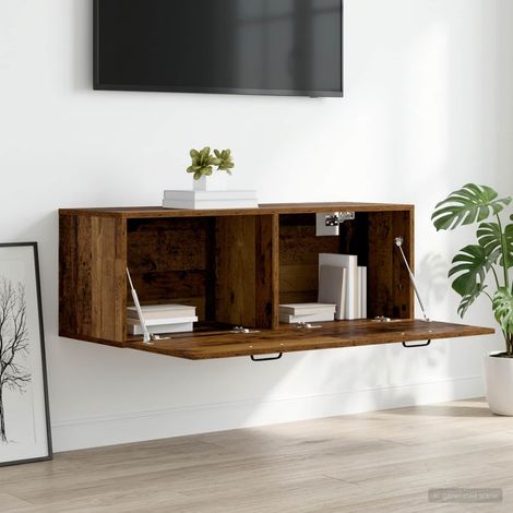 vidaXL Armadietto a muro Legno antico 100 x 36,5 x 35 cm (1/5)
