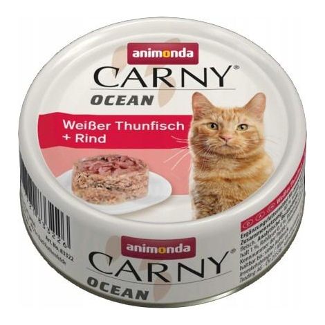 Animonda Carny Ocean Atún blanco y ternera en gelatina 80g (1/3)