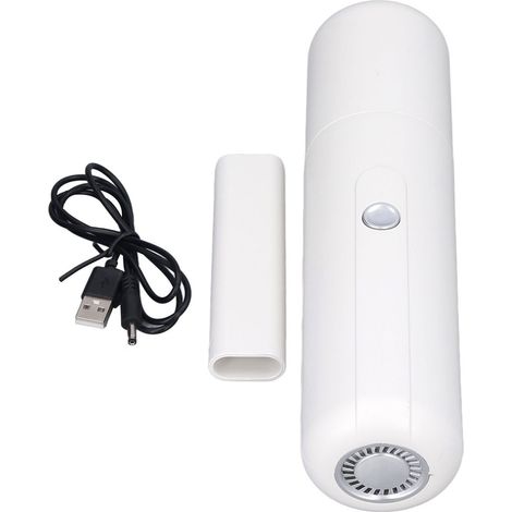 Aspirateur à main rechargeable par USB, sans fil et à forte aspiration, idéal pour les tapis et les moquettes de voiture. (1/5)