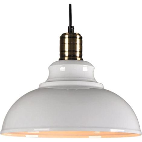 Suspension De Style Industriel Américain, Luminaire Décoratif Créatif E27 pour Chambre À Coucher, Abat-Jour De Lustre Simple À 1 Tête, Luminaire De Plafond Réglable, pour Îlot De Cuisine, Bar (1/5)