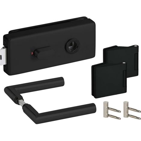 HERMAT Ganzglastürschloss-Set GENOVA 6086U/6325/1802/HZ, Edelstahl (1/2)