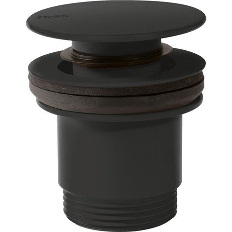 Bonde de vidage clic-clac Simple-Rapid pour lavabo Noir mat - TRES 24284010NM