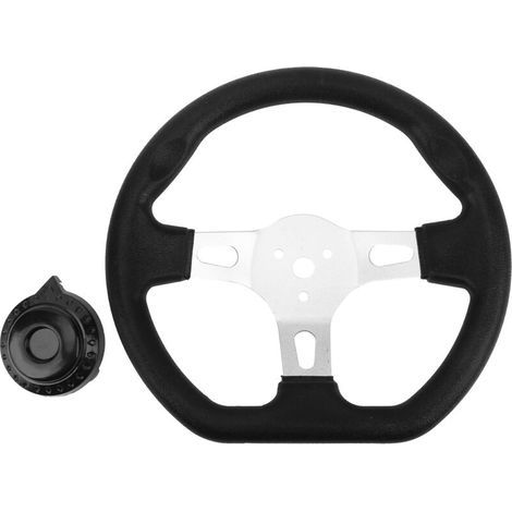 Volante todoterreno Eosnow de 270 mm para kart, 3 radios, universal para motores de 150 cc a 250 cc. (1/4)
