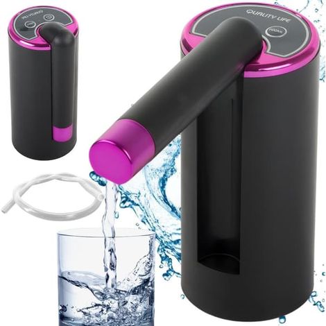 Pompe à eau Nalawak USB pivotante automatique pour distributeur de cylindres - Noir (1/5)