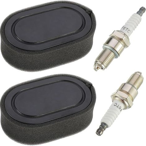 Air Filter Lawn Mower and Spark Plugs for Engines 550E 550EX 575EX 798339 798452 593260 093000er 09P0000er with Sponge