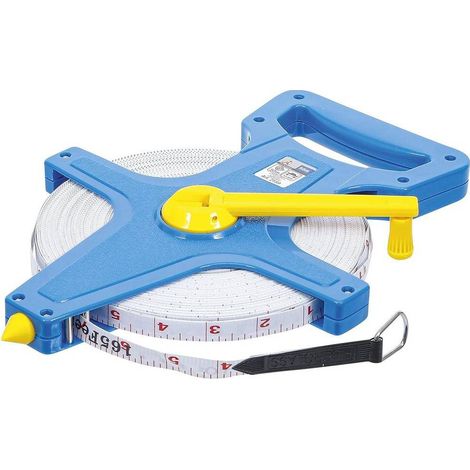 m Ruban 50 m x 13 mm - Précision et Robustesse pour Mesures Longues, Acier, Pro - D-Work