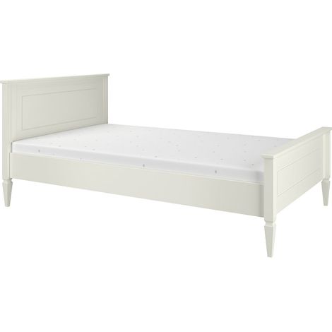 Lit 120x200 sommier inclus Bellamy Ines Blanc (1/3)