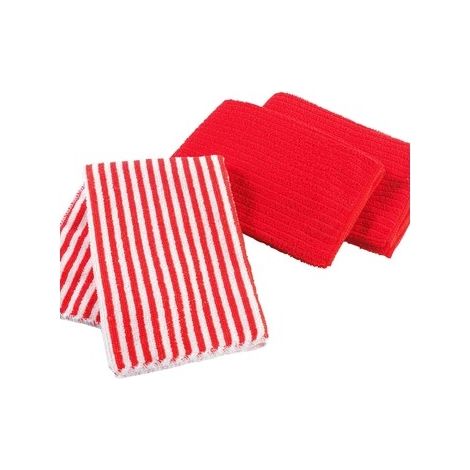 3 Torchons microfibre Cuistot Rouge et Unis (1/3)