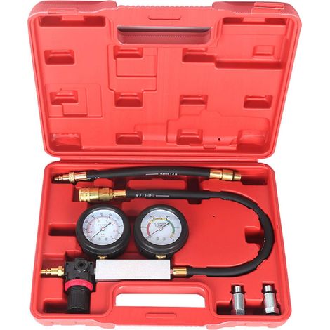 Trintion Oil Pressure Tester Maximum 100 PSI Cylinder Tester Car Petrol Box Oil Pressure Meter Gauge Tester Tool Kit (1/5)