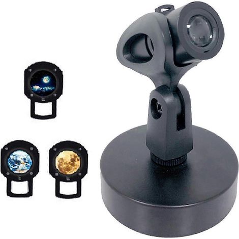 Nachtlicht „Erde-Mond“, verstellbare, um 360° drehbare USB-Lampe für romantische Dekoration, Geschenk, Feiertage, Verliebte, Partys-Desktop 3 Films (1/5)