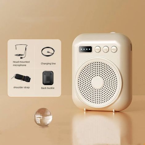 Amplificateur radio FM sans fil avec ceinture, enceinte Bluetooth légère en plastique (1/5)