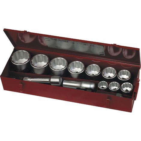 Jeu de douilles 1 36-80mm 15 pcs Teng Tools M1115MM