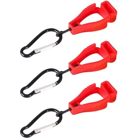 Lot de 3 pinces de fixation pour gants de travail, pinces de préhension et de blocage pour gants de protection.