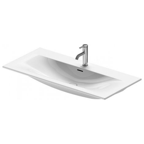 Duravit Meuble lave-mains Viu 234410, 1030 mm, avec trop-plein, avec table de robinet, sans trou de robinet, Coloris: Blanc - 2344100060