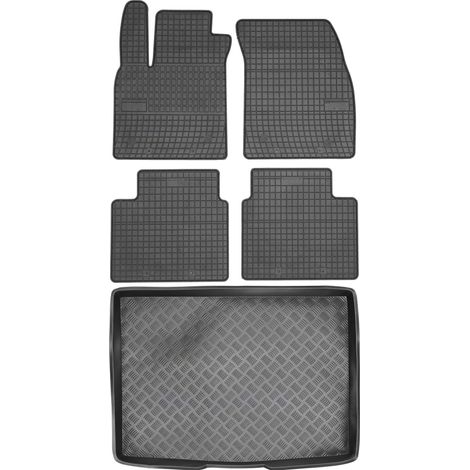Juego de alfombrillas de goma para coche y alfombrilla para maletero para Ford Focus IV Hatchback (2018)