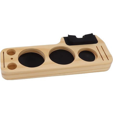 Porte-tasseau en bois antidérapant stable multifonction pour café, maison, bar, hôtel, bureau 51 (1/5)